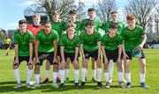 7 April 2024; The Peamount United United team before the FAI Under 17 Cup final match between Malahide United and Peamount United at Whitehall Stadium in Dublin. Photo by Seb Daly/Sportsfile