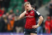 7 April 2024; Craig Casey of Munster after the Investec Champions Cup Round of 16 match between Northampton Saints and Munster at cinch Stadium at Franklin’s Gardens in Northampton, England. Photo by Brendan Moran/Sportsfile