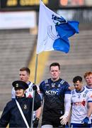 7 April 2024; Monaghan goalkeeper Rory Beggan during the pre-match parade before the Ulster GAA Football Senior Championship preliminary round match between Monaghan and Cavan at St Tiernach's Park in Clones, Monaghan. Photo by Ramsey Cardy/Sportsfile