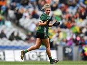 7 April 2024; Niamh Ní Chonchúir of Kerry celebrates after scoring her side's second goal during the Lidl LGFA National League Division 1 final match between Armagh and Kerry at Croke Park in Dublin. Photo by Stephen Marken/Sportsfile