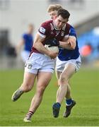 7 April 2024; Sam McCartan of Westmeath in action against Kevin Quinn of Wicklow during the Leinster GAA Football Senior Championship Round 1 match between Westmeath and Wicklow at Laois Hire O’Moore Park in Portlaoise, Laois. Photo by David Fitzgerald/Sportsfile