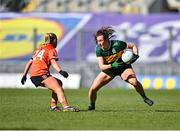 7 April 2024; Kayleigh Cronin of Kerry in action against Sarah Quigley of Armagh during the Lidl LGFA National League Division 1 final match between Armagh and Kerry at Croke Park in Dublin. Photo by Stephen Marken/Sportsfile
