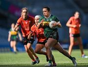 7 April 2024; Danielle O'Leary of Kerry in action against Lauren McConville of Armagh during the Lidl LGFA National League Division 1 final match between Armagh and Kerry at Croke Park in Dublin. Photo by Stephen Marken/Sportsfile