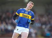 7 April 2024; Conor Sweeney of Tipperary reacts to a missed opportunity on goal during the Munster GAA Football Senior Championship quarter-final match between Waterford and Tipperary at Fraher Field in Dungarvan, Waterford. Photo by Michael P Ryan/Sportsfile