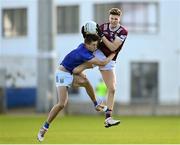 7 April 2024; Robbie Forde of Westmeath in action against Patrick O'Keane of Wicklow during the Leinster GAA Football Senior Championship Round 1 match between Westmeath and Wicklow at Laois Hire O’Moore Park in Portlaoise, Laois. Photo by David Fitzgerald/Sportsfile