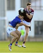 7 April 2024; Robbie Forde of Westmeath in action against Patrick O'Keane of Wicklow during the Leinster GAA Football Senior Championship Round 1 match between Westmeath and Wicklow at Laois Hire O’Moore Park in Portlaoise, Laois. Photo by David Fitzgerald/Sportsfile