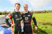 7 April 2024; Josh and Sam Moffett during the Monaghan Stages Rally Round 2 of the Triton Showers National Rally Championship in Monaghan. Photo by Philip Fitzpatrick/Sportsfile