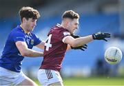 7 April 2024; Robbie Forde of Westmeath in action against Jack Kirwan of Wicklow during the Leinster GAA Football Senior Championship Round 1 match between Westmeath and Wicklow at Laois Hire O’Moore Park in Portlaoise, Laois. Photo by David Fitzgerald/Sportsfile