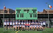 7 April 2024; The New York team before the Connacht GAA Football Senior Championship quarter-final match between New York and Mayo at Gaelic Park in New York, USA. Photo by Sam Barnes/Sportsfile