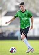 7 April 2024; Calum Casey of Peamount United during the FAI Under 17 Cup final match between Malahide United and Peamount United at Whitehall Stadium in Dublin. Photo by Seb Daly/Sportsfile