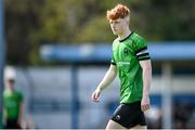7 April 2024; Ciarán Gilmore of Peamount United during the FAI Under 17 Cup final match between Malahide United and Peamount United at Whitehall Stadium in Dublin. Photo by Seb Daly/Sportsfile