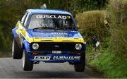 7 April 2024; Daniel McKenna and Andrew Grennan in their Ford Escort Mk2 during the Monaghan Stages Rally Round 2 of the Triton Showers National Rally Championship in Monaghan. Photo by Philip Fitzpatrick/Sportsfile