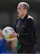 7 April 2024; Referee Niall Cullen during the Leinster GAA Football Senior Championship Round 1 match between Longford and Meath at Glennon Brothers Pearse Park in Longford. Photo by Ray McManus/Sportsfile