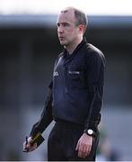 7 April 2024; Referee Niall Cullen during the Leinster GAA Football Senior Championship Round 1 match between Longford and Meath at Glennon Brothers Pearse Park in Longford. Photo by Ray McManus/Sportsfile