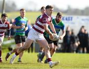 7 April 2024; Garrett Fitzgerald of Tullow RFC during the Bank of Ireland Provincial Towns Cup semi-final match between Gorey and Tullow at Enniscorthy RFC in Wexford. Photo by Matt Browne/Sportsfile