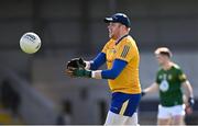 7 April 2024; Longford goalkeeper Patrick Collum during the Leinster GAA Football Senior Championship Round 1 match between Longford and Meath at Glennon Brothers Pearse Park in Longford. Photo by Ray McManus/Sportsfile