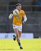 7 April 2024; Meath goalkeeper Seán Brennan during the Leinster GAA Football Senior Championship Round 1 match between Longford and Meath at Glennon Brothers Pearse Park in Longford. Photo by Ray McManus/Sportsfile