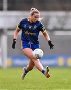 6 April 2024; Kate Nolan of Roscommon during the Lidl LGFA National League Division 3 final match between Clare and Roscommon at St Brendan’s Park in Birr, Offaly. Photo by Ben McShane/Sportsfile