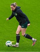 8 April 2024; Megan Connolly during a Republic of Ireland Women's training session at the Aviva Stadium in Dublin. Photo by Tyler Miller/Sportsfile