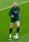 8 April 2024; Louise Quinn during a Republic of Ireland Women's training session at the Aviva Stadium in Dublin. Photo by Tyler Miller/Sportsfile