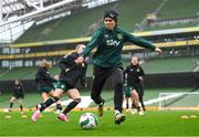 8 April 2024; Aoife Mannion during a Republic of Ireland Women's training session at the Aviva Stadium in Dublin. Photo by Stephen McCarthy/Sportsfile