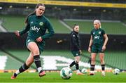 8 April 2024; Tyler Toland during a Republic of Ireland Women's training session at the Aviva Stadium in Dublin. Photo by Stephen McCarthy/Sportsfile