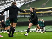 8 April 2024; Anna Patten during a Republic of Ireland Women's training session at the Aviva Stadium in Dublin. Photo by Stephen McCarthy/Sportsfile
