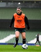 8 April 2024; Emily Whelan during a Republic of Ireland Women's training session at the Aviva Stadium in Dublin. Photo by Stephen McCarthy/Sportsfile