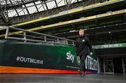 8 April 2024; Head coach Eileen Gleeson during a Republic of Ireland Women's training session at the Aviva Stadium in Dublin. Photo by Stephen McCarthy/Sportsfile