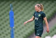 8 April 2024; Diane Caldwell during a Republic of Ireland Women's training session at the Aviva Stadium in Dublin. Photo by Stephen McCarthy/Sportsfile