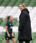 8 April 2024; Assistant coach Emma Byrne during a Republic of Ireland Women's training session at the Aviva Stadium in Dublin. Photo by Stephen McCarthy/Sportsfile