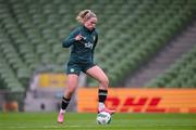 8 April 2024; Jessie Stapleton during a Republic of Ireland Women's training session at the Aviva Stadium in Dublin. Photo by Stephen McCarthy/Sportsfile