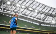 8 April 2024; Denise O'Sullivan during a Republic of Ireland Women's training session at the Aviva Stadium in Dublin. Photo by Stephen McCarthy/Sportsfile