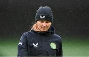 8 April 2024; Kyra Carusa during a Republic of Ireland Women's training session at the Aviva Stadium in Dublin. Photo by Stephen McCarthy/Sportsfile