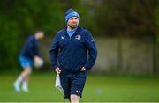 8 April 2024; Senior kitman Jim Bastick during a Leinster Rugby squad training session at UCD in Dublin. Photo by Harry Murphy/Sportsfile