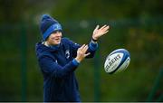 8 April 2024; Athletic Performance Intern Orla Hayes during a Leinster Rugby squad training session at UCD in Dublin. Photo by Harry Murphy/Sportsfile