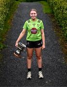 9 April 2024; Leinster LGFA Minor A finalist Sophie Knightly of Kildare at the Leinster LGFA Minor Captains’ evening at Dún na Sí Park in Moate, Westmeath, ahead of the upcoming 2024 Leinster LGFA Minor Championship Finals. Photo by Piaras Ó Mídheach/Sportsfile