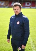 9 April 2024; Manager Damien Duff poses for a portrait during a Shelbourne media conference at Tolka Park in Dublin. Photo by Ben McShane/Sportsfile