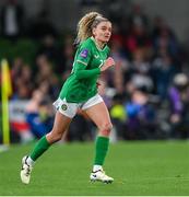 9 April 2024; Leanne Kiernan of Republic of Ireland runs on as a substitute during the UEFA Women's European Championship qualifying group A match between Republic of Ireland and England at Aviva Stadium in Dublin. Photo by Stephen McCarthy/Sportsfile