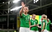 9 April 2024; Katie McCabe of Republic of Ireland after the UEFA Women's European Championship qualifying group A match between Republic of Ireland and England at Aviva Stadium in Dublin. Photo by Ben McShane/Sportsfile