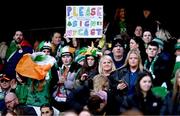 9 April 2024; Republic of Ireland supporters before the UEFA Women's European Championship qualifying group A match between Republic of Ireland and England at Aviva Stadium in Dublin. Photo by Ben McShane/Sportsfile