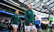 9 April 2024; Lucy Quinn of Republic of Ireland before the UEFA Women's European Championship qualifying group A match between Republic of Ireland and England at Aviva Stadium in Dublin. Photo by Stephen McCarthy/Sportsfile