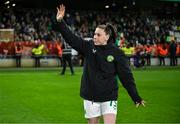 9 April 2024; Lucy Quinn of Republic of Ireland after the UEFA Women's European Championship qualifying group A match between Republic of Ireland and England at Aviva Stadium in Dublin. Photo by Stephen McCarthy/Sportsfile