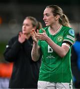 9 April 2024; Megan Connolly of Republic of Ireland after the UEFA Women's European Championship qualifying group A match between Republic of Ireland and England at Aviva Stadium in Dublin. Photo by Ben McShane/Sportsfile