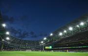 9 April 2024; A general view of the Aviva Stadium during the UEFA Women's European Championship qualifying group A match between Republic of Ireland and England at Aviva Stadium in Dublin. Photo by Stephen McCarthy/Sportsfile