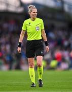 9 April 2024; Referee Lina Lehtovaara during the UEFA Women's European Championship qualifying group A match between Republic of Ireland and England at Aviva Stadium in Dublin. Photo by Ben McShane/Sportsfile
