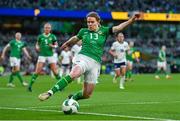 9 April 2024; Aoife Mannion of Republic of Ireland during the UEFA Women's European Championship qualifying group A match between Republic of Ireland and England at Aviva Stadium in Dublin. Photo by Ben McShane/Sportsfile