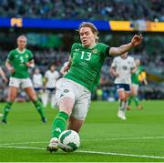 9 April 2024; Aoife Mannion of Republic of Ireland during the UEFA Women's European Championship qualifying group A match between Republic of Ireland and England at Aviva Stadium in Dublin. Photo by Ben McShane/Sportsfile