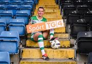 11 April 2024; Shauna Fox of Shamrock Rovers during the TG4 launch of Live Games for 2024 SSE Airtricity Women's Premier Division at Athlone Town Stadium in Westmeath. Photo by Ben McShane/Sportsfile