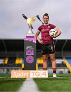 11 April 2024; Jenna Slattery of Galway United during the TG4 launch of Live Games for 2024 SSE Airtricity Women's Premier Division at Athlone Town Stadium in Westmeath. Photo by Ben McShane/Sportsfile